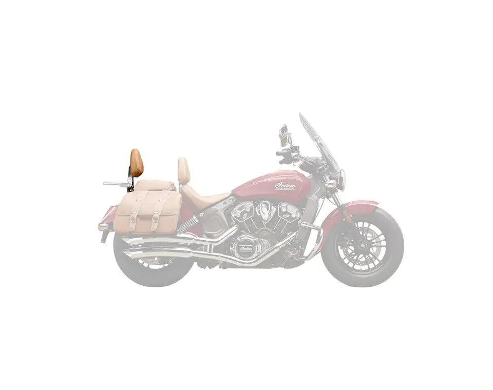 Indian Motorcycle Backrest Pad Tan (Includes Chrome Mount Kit)