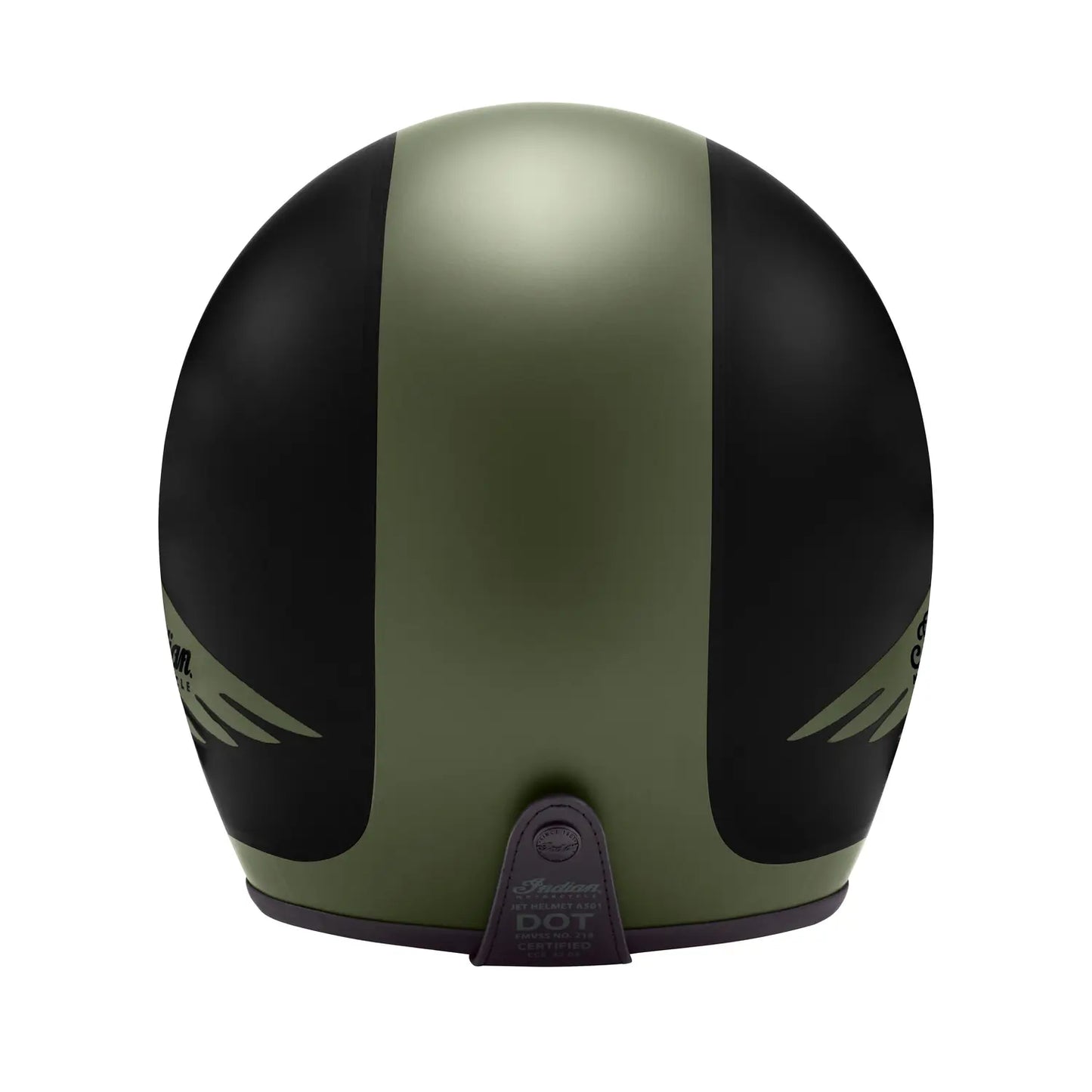 Indian Motorcycle Open Face Helmet Matte Black/Green