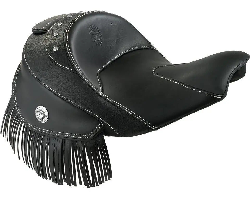 Indian Motorcycle Genuine Leather Reduced Reach Heated Solo Seat Black
