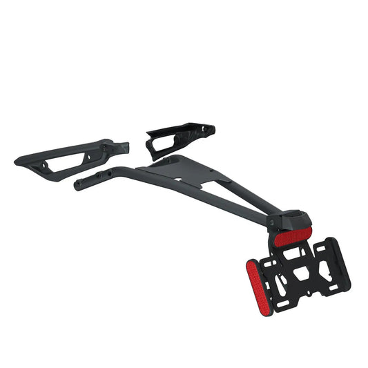 Indian Motorcycle High License Plate Mount High Tail Tidey Matte Black (Includes Mounting Bracket)