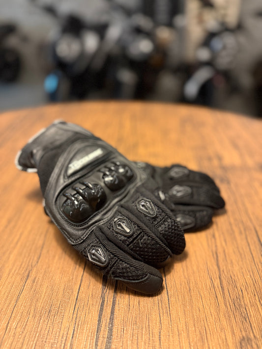 Course Rapid Motorcycle Gloves Black (Size: Large)