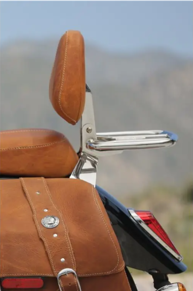 Indian Motorcycle Backrest Pad Tan (Includes Chrome Mount Kit)