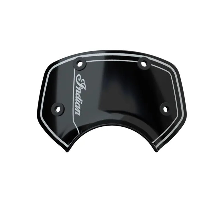 Indian Motorcycle Polycarbonate Low Windshield without Headlight Cowl Black
