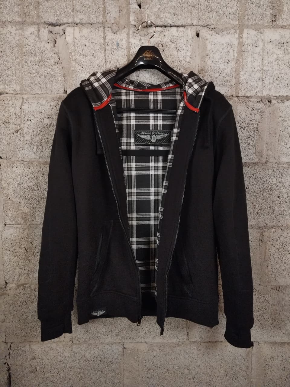 STREET & STEEL Redwood Hooded Sweatshirt Black (Size: Large)