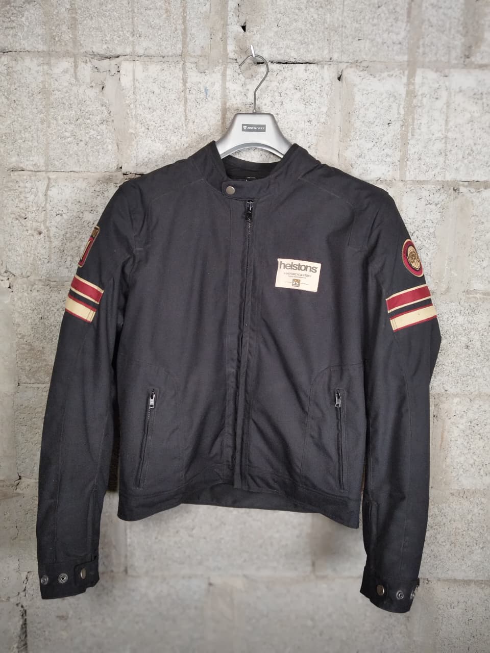 Helstons Elron Mesh Motorcycle Textile Jacket Black (Size: 2XLarge)