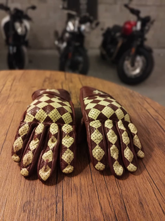 Holy Freedom Bullit Maroon and White Gloves (Size: Large)
