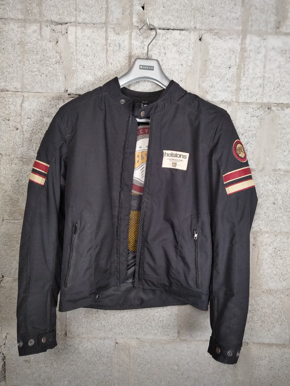 Helstons Elron Mesh Motorcycle Textile Jacket Black (Size: 2XLarge)