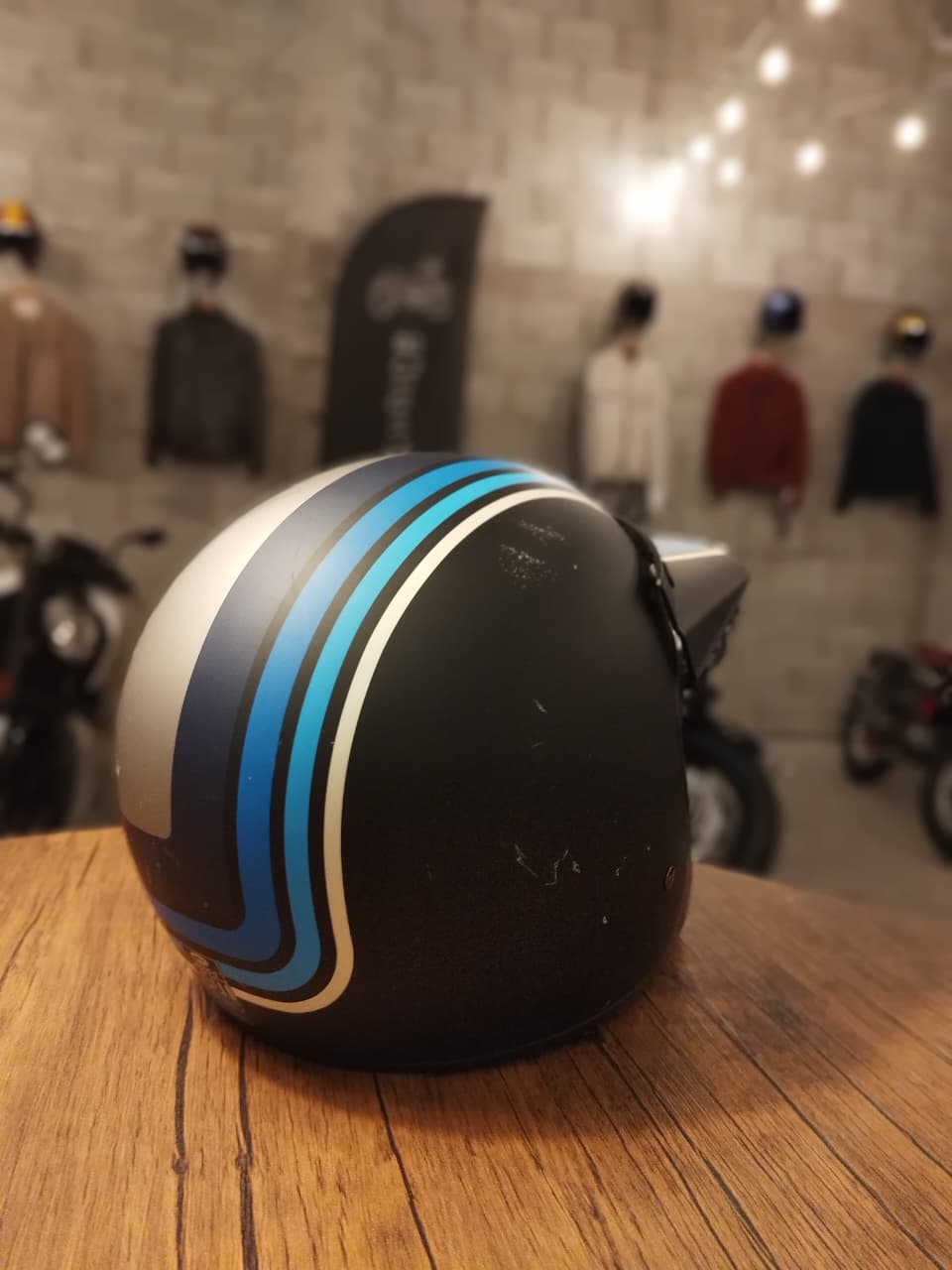 Bell Moto 3 Stripes Silver/Black/Blue - ECE (Size: XLarge 61-62)