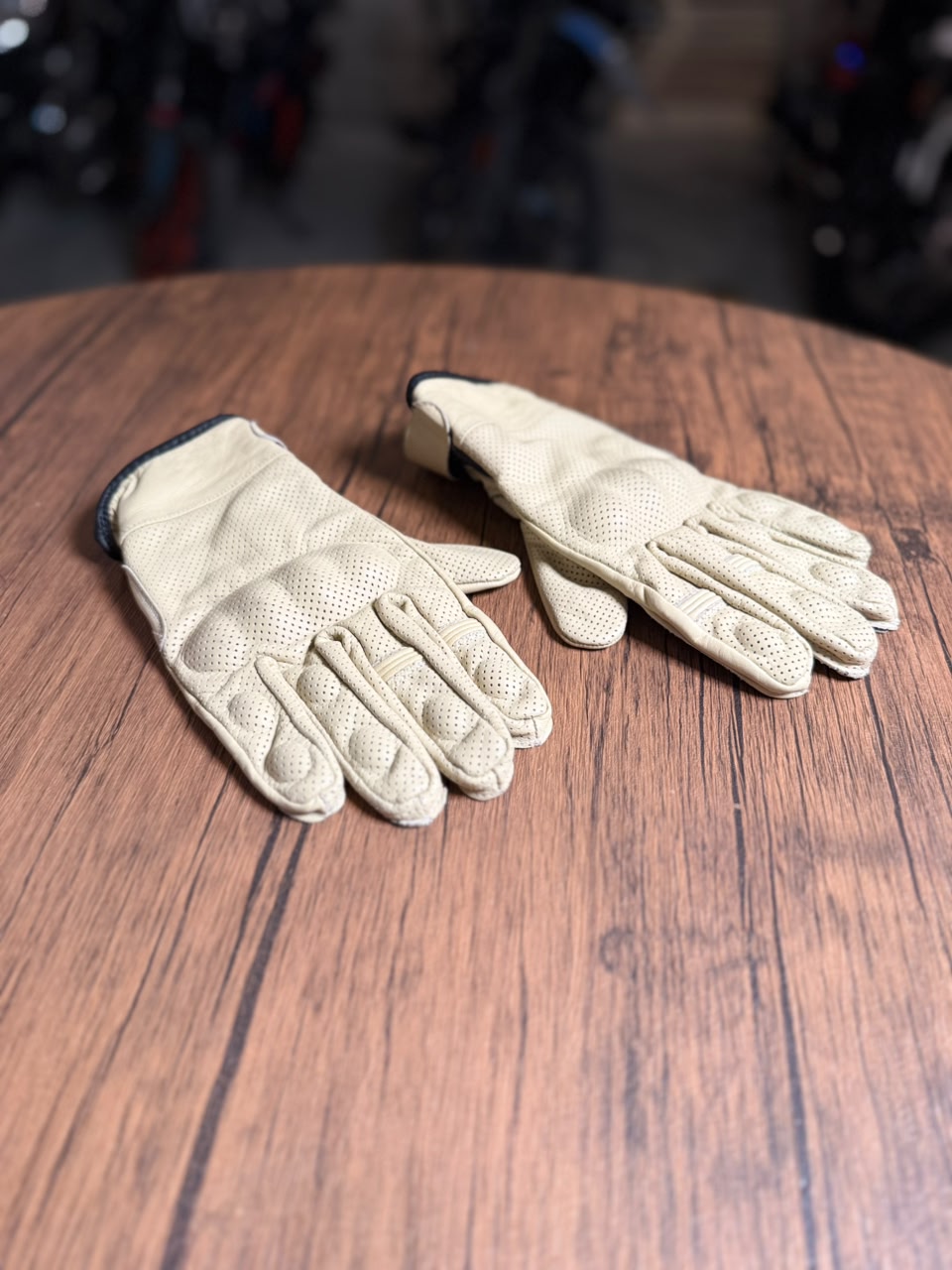 Riders Choice Leather Riding Gloves Beige (Size Available: Small/Medium/Large)