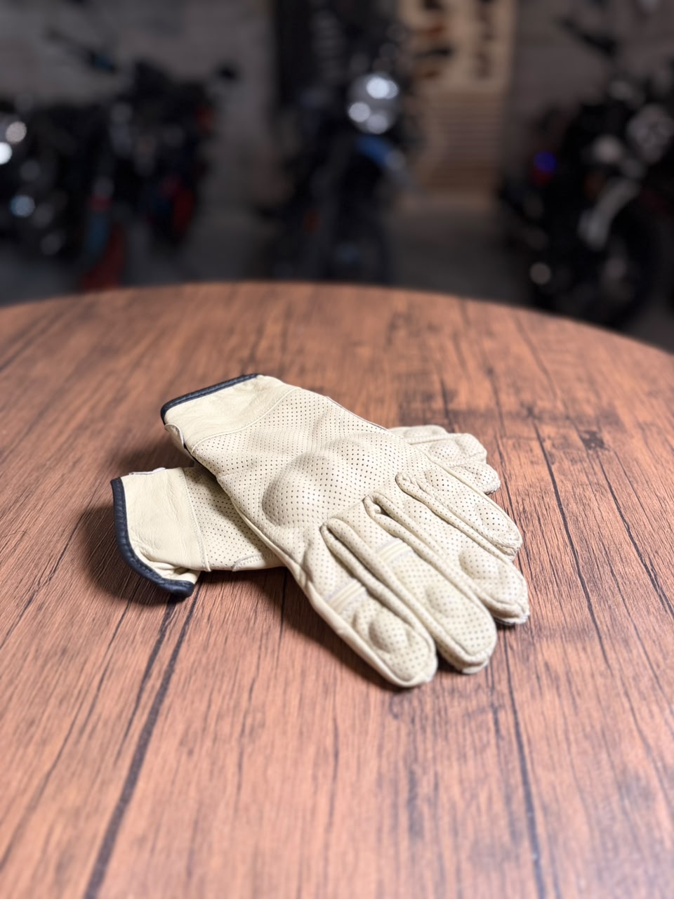 Riders Choice Leather Riding Gloves Beige (Size Available: Small/Medium/Large)