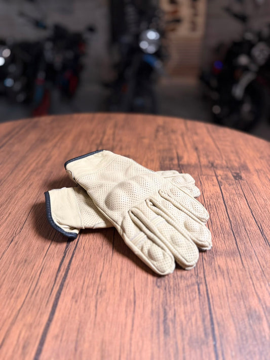 Riders Choice Leather Riding Gloves Beige (Size Available: Small/Medium/Large)