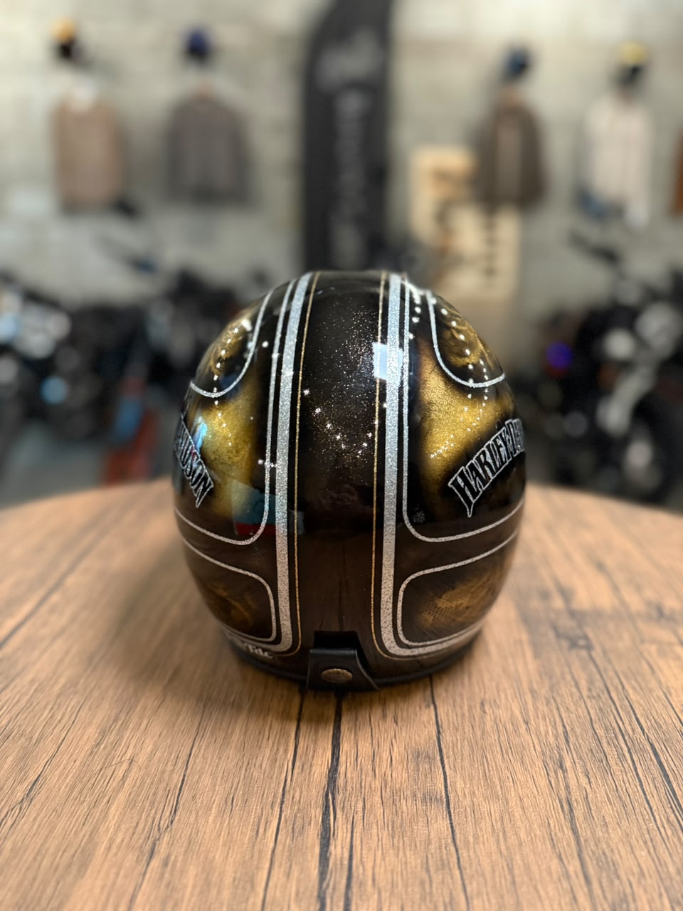 Custom Hand-Painted Open Face Helmet (Size: Medium)