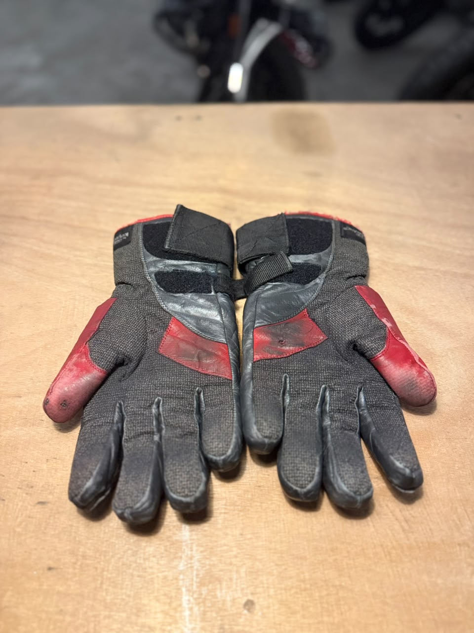 Hein Gericke Motorcycle Gloves Red/Black (Size: XLarge)