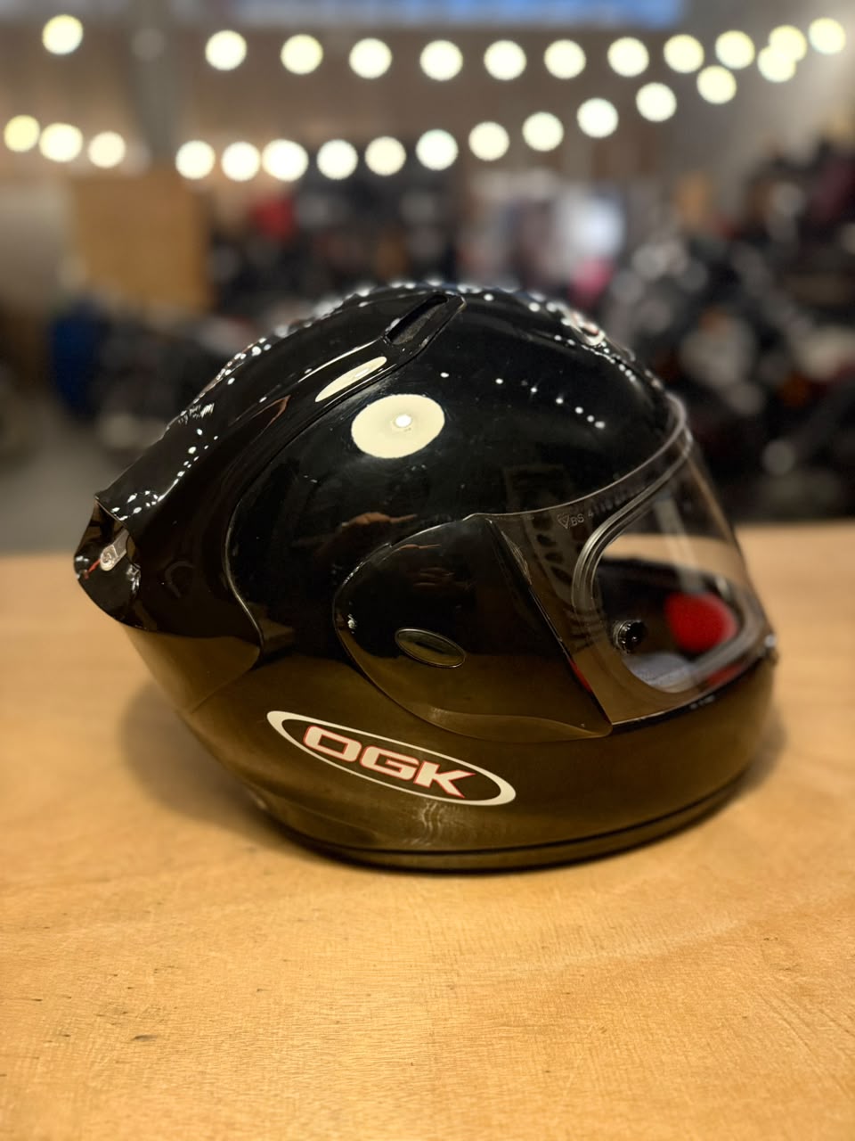 OGK FF-3 Motorcycle Helmet Black (Size: XL)