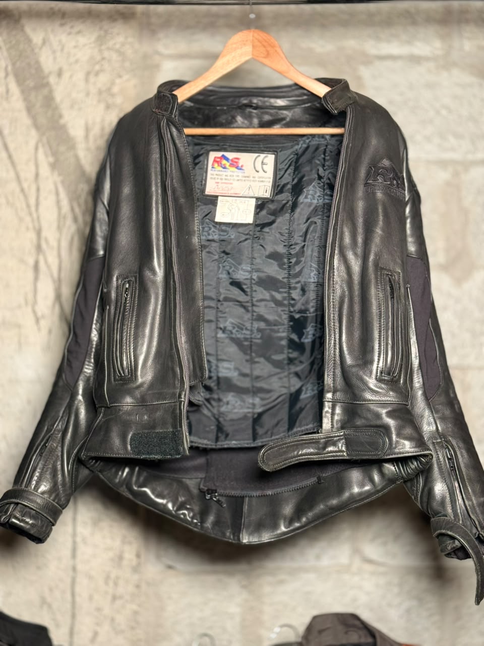 RS Performance Sirius 2 Leather Jacket Black (Size:Large)