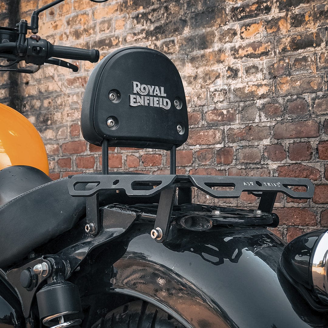 Pillion seat Luggage Rack with Rider BackRest Bracket For Meteor 350 - ADV TRIBE World
